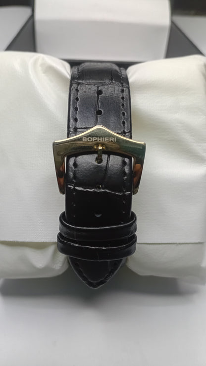 Royal Heritage Edition – Engraved Gold Case & Black Dial